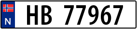 Truck License Plate